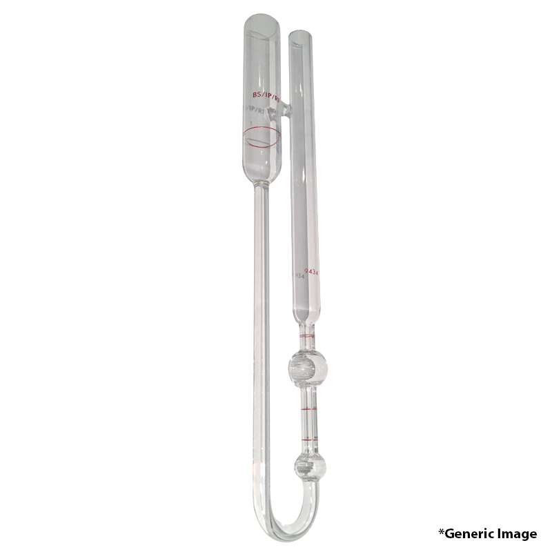 Calibrated U-Tube Reverse Flow Viscometer Size Code 7 card image