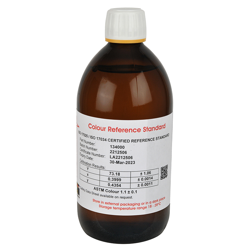Saybolt Colour Reference Standard Certified Value (nom) 25 500 ml card image